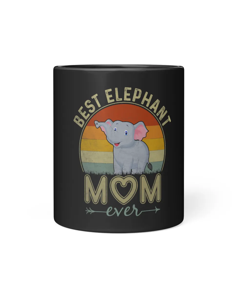 Womens Best Elephant Mom Ever Retro Design Cute Mom Mothers Day
