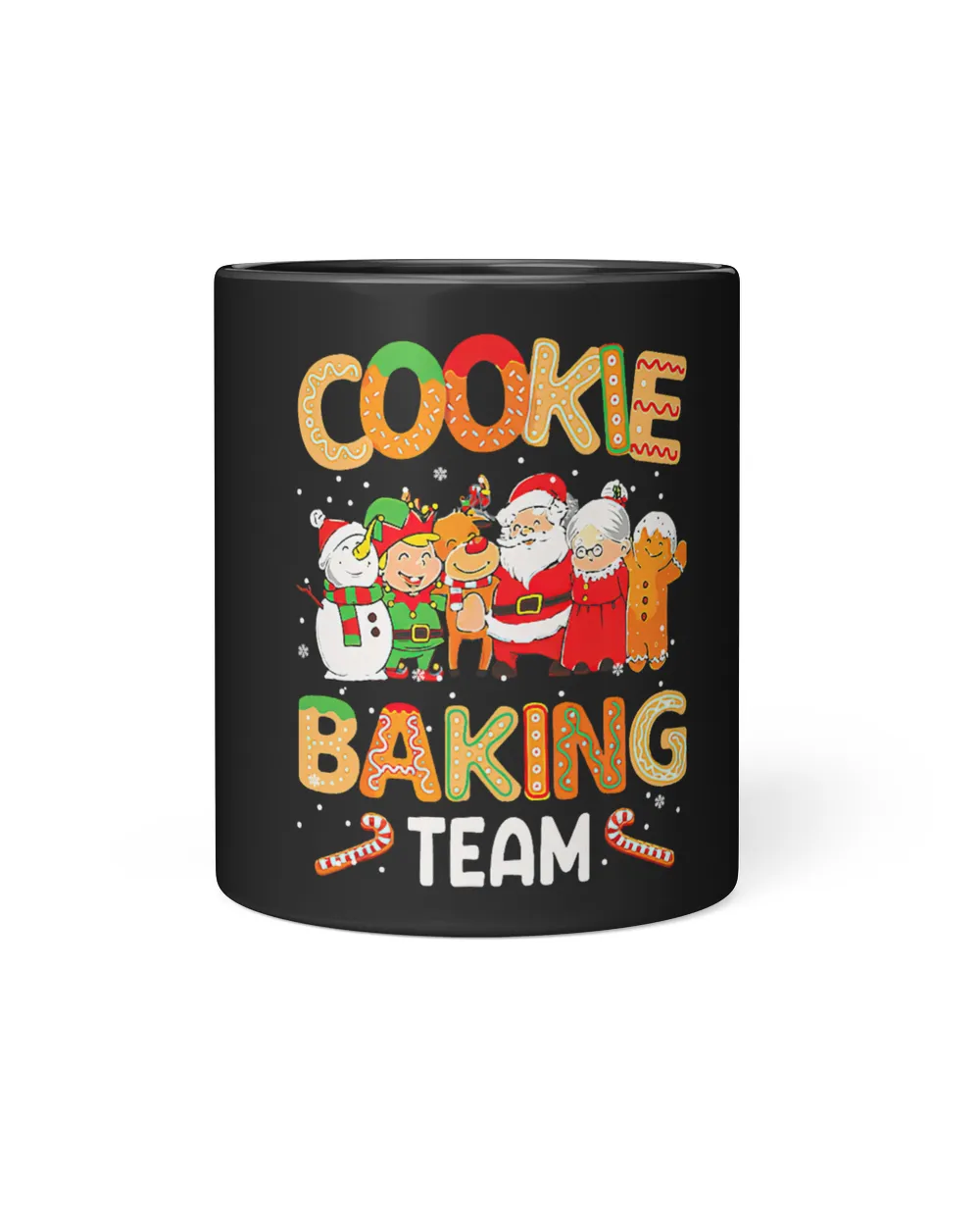 Cookie Baking Team Cute Gingerbread Family Christmas Holiday 406