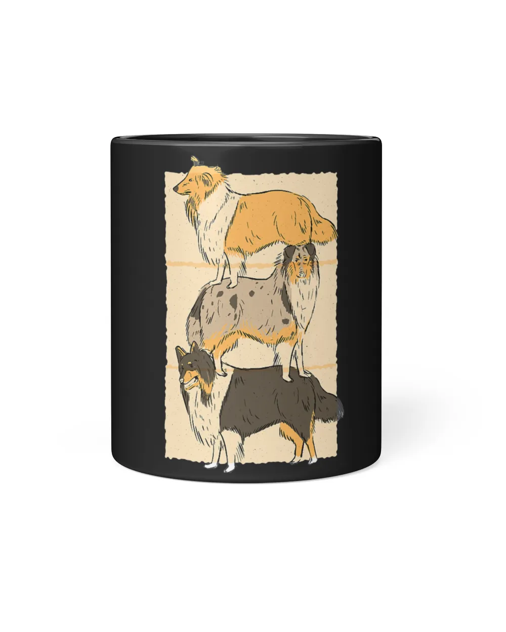 Rough Colley Dogs Black Mug 11oz black 11oz