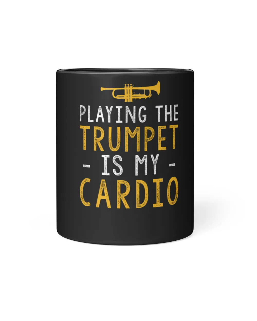 Playing the trumpet is my cardio Black Mug 11oz black 11oz