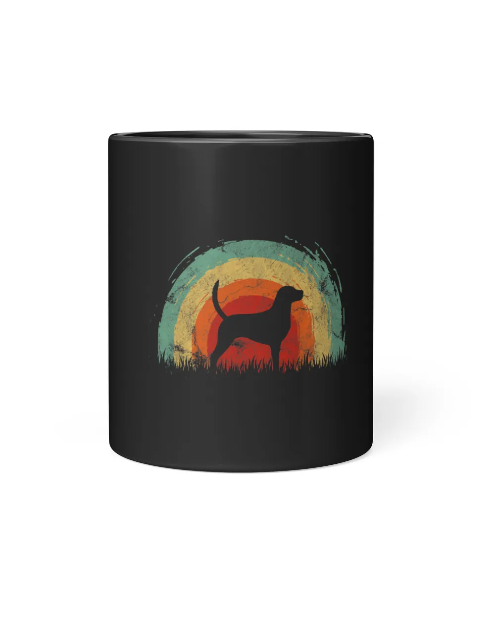 Retro English Foxhound Vintage Rainbow Dog Men Women