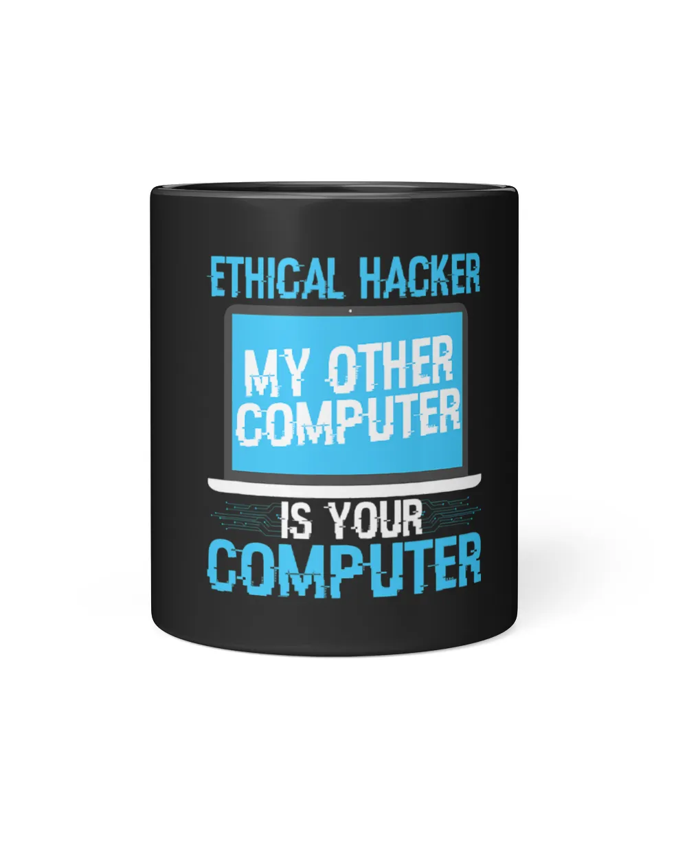 Computer security patch Ethical hacker cyber security Black Mug 11oz black 11oz
