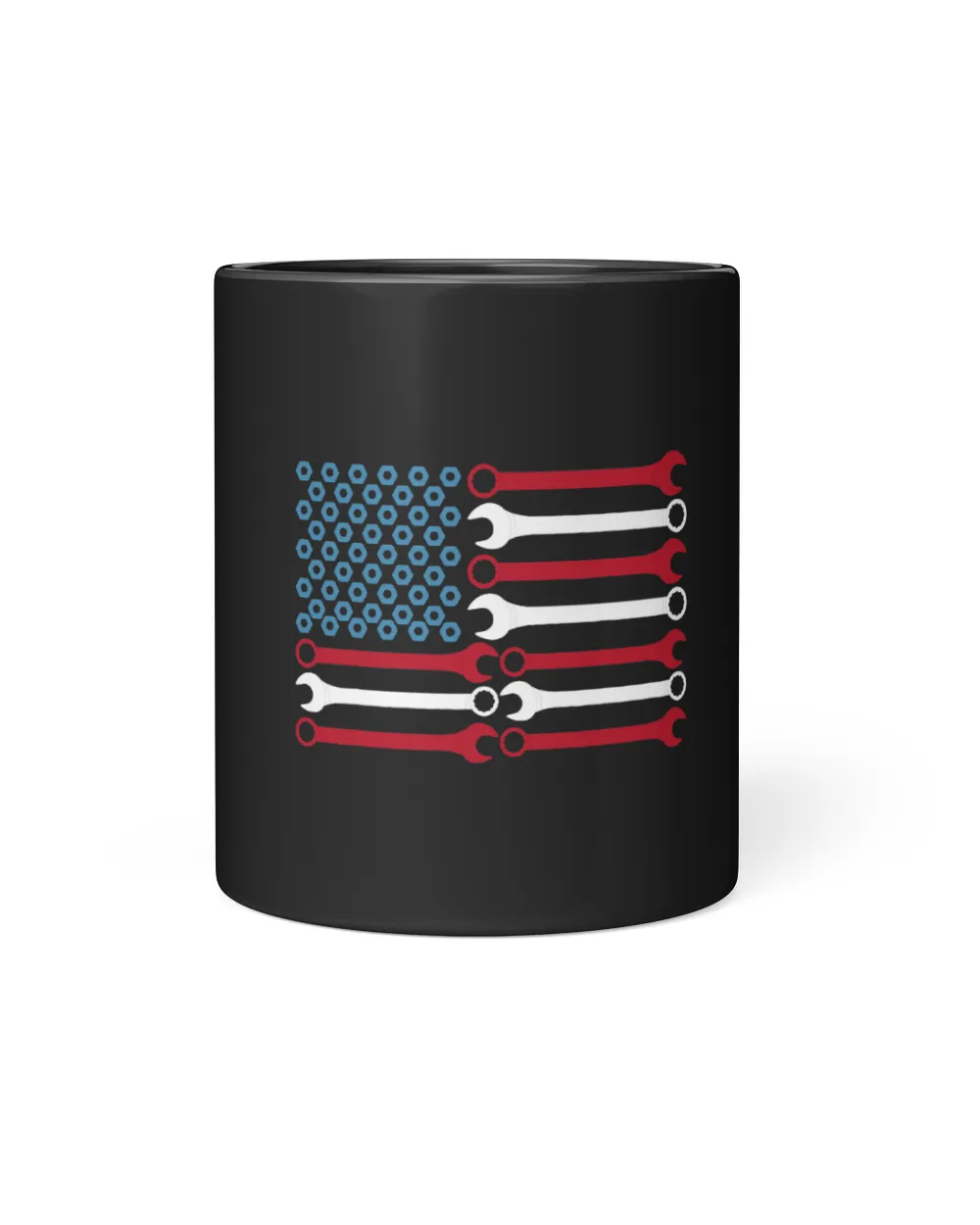 American USA Flag Tools Handyman Carpenter Builder Handyman