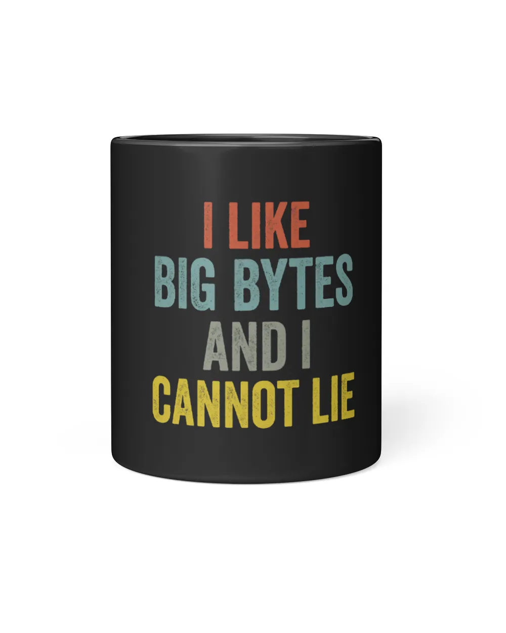 I like big bytes and I cannot lie for programmers developer Black Mug 11oz black 11oz