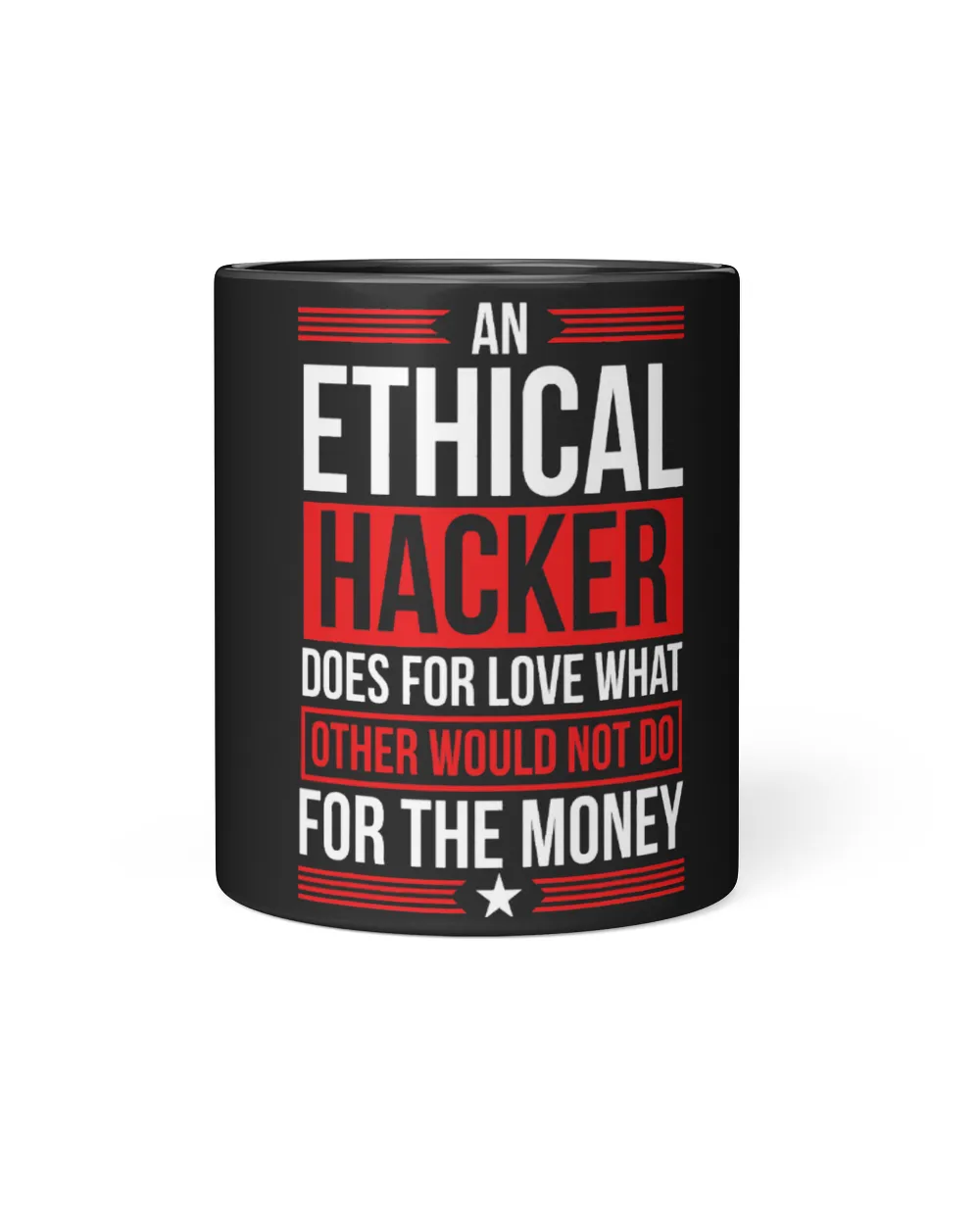 Ethical Hacking Cybersecurity Online Security Hacker Black Mug 11oz black 11oz