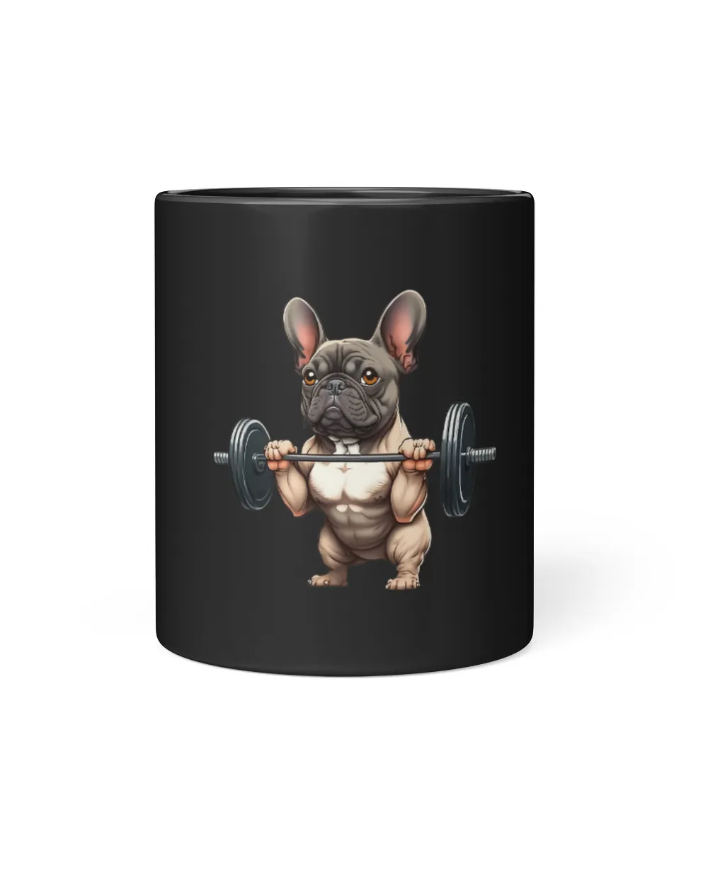 Funny French Bulldog Bodybuilding Gym Frenchie Weightlifter 1