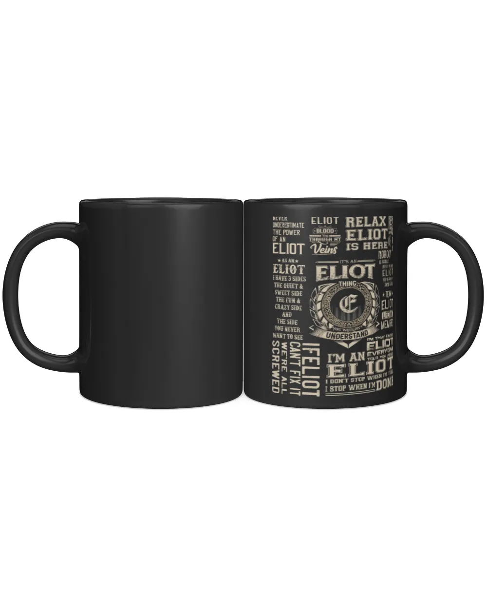 ELIOT Black Mug black 11oz