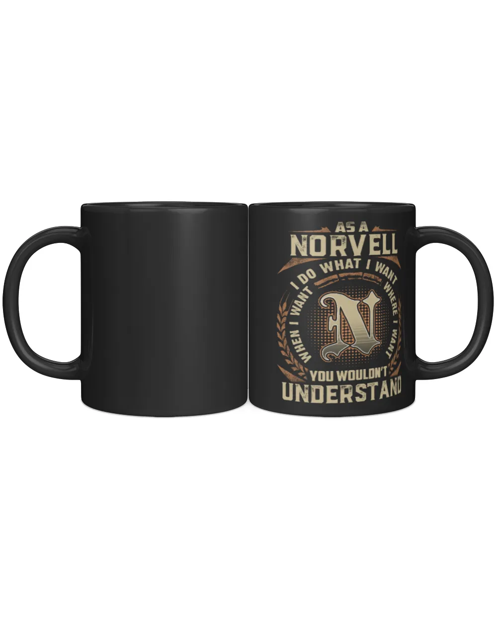 NORVELL Black Mug black 11oz