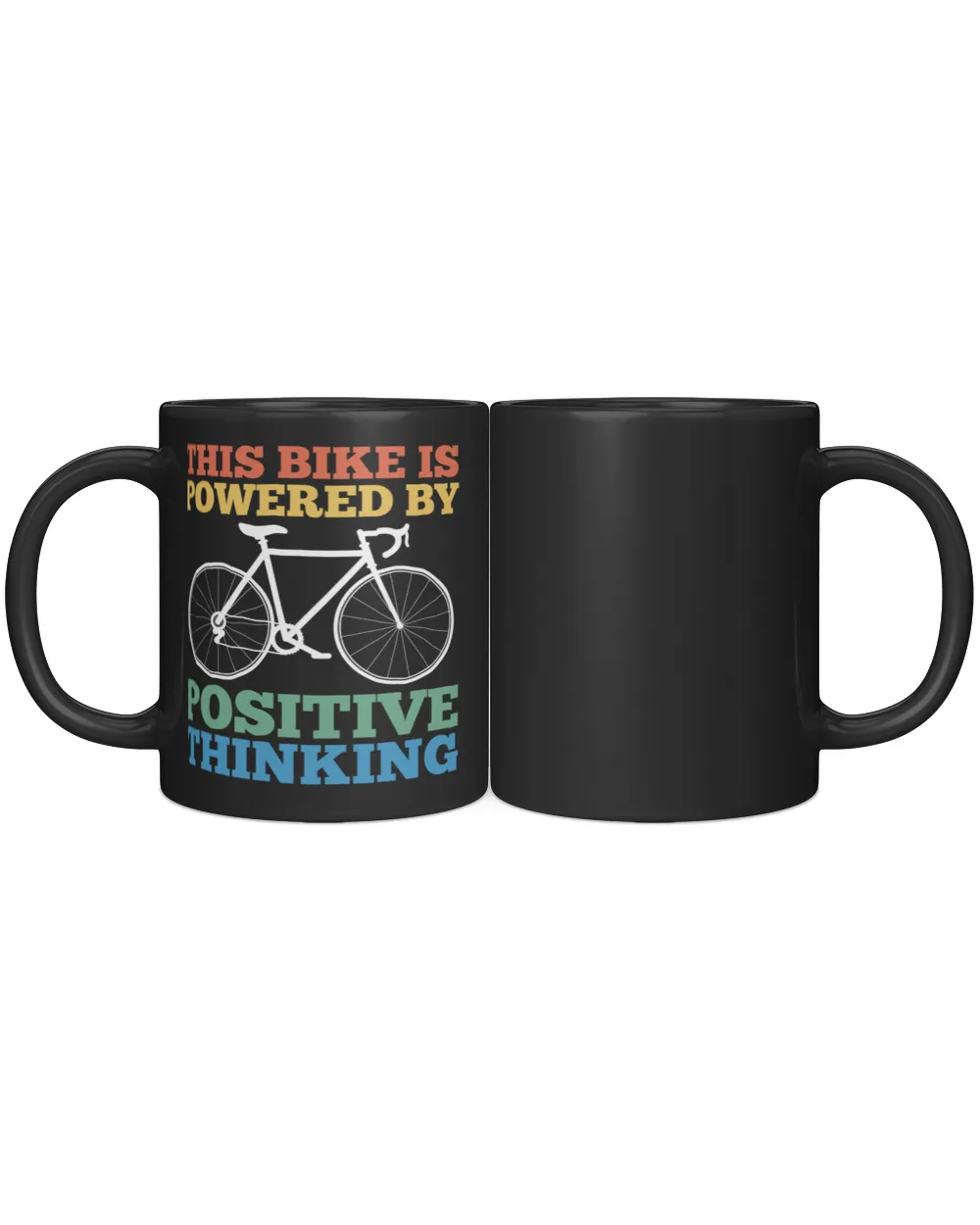 the bike is powered by Black Mug 11oz black 11oz