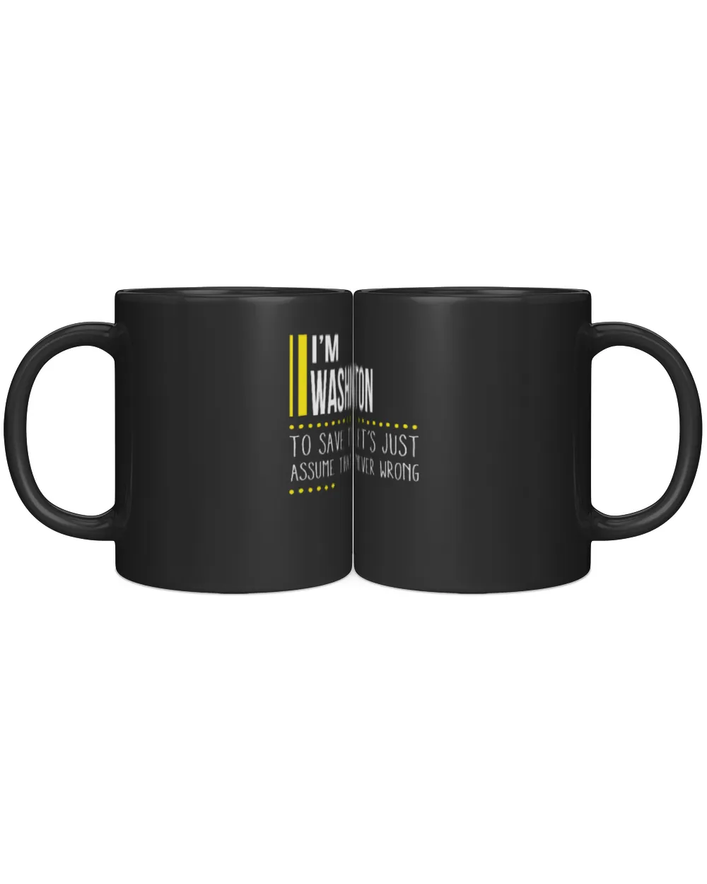 Fbus04912 Washington H41 Black Mug 11oz black 11oz