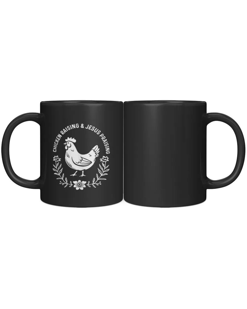 Chicken Raising & Jesus Praising Tank Top Black Mug 11oz black 11oz
