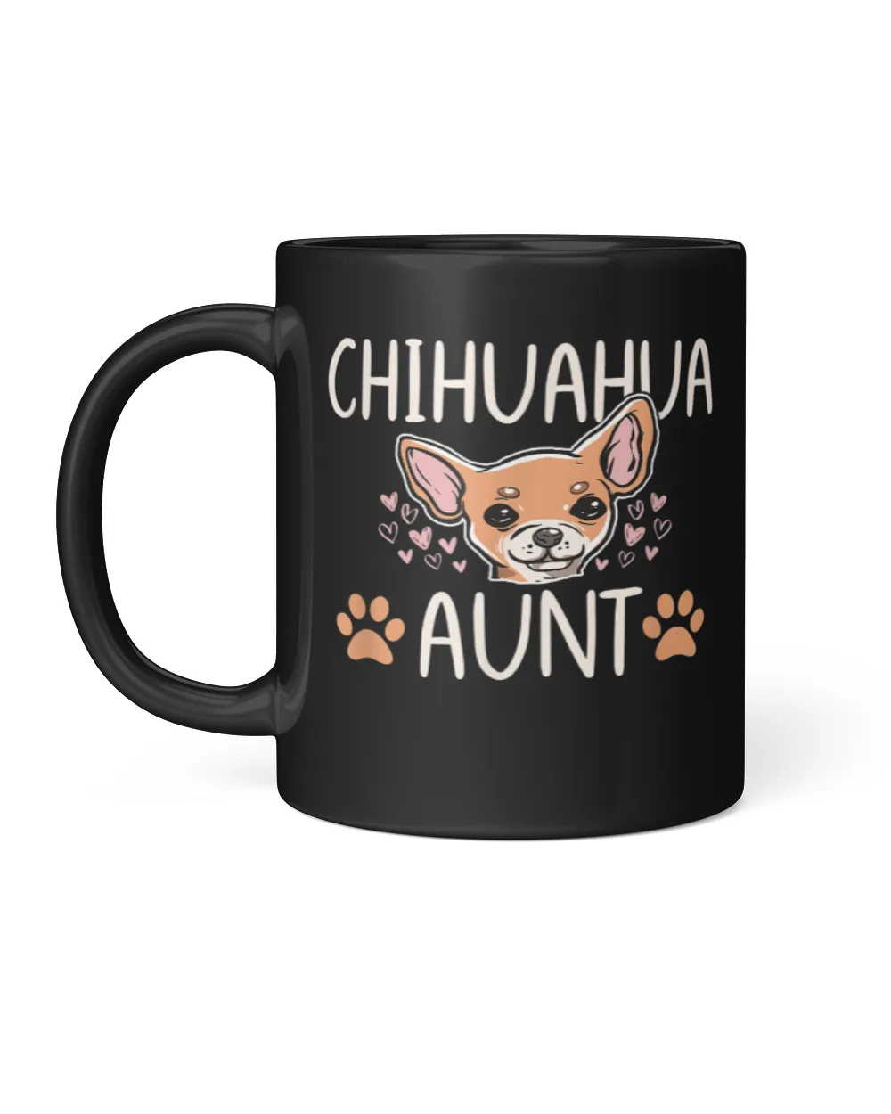 Chihuahua Aunt Love Black Mug 11oz black 11oz