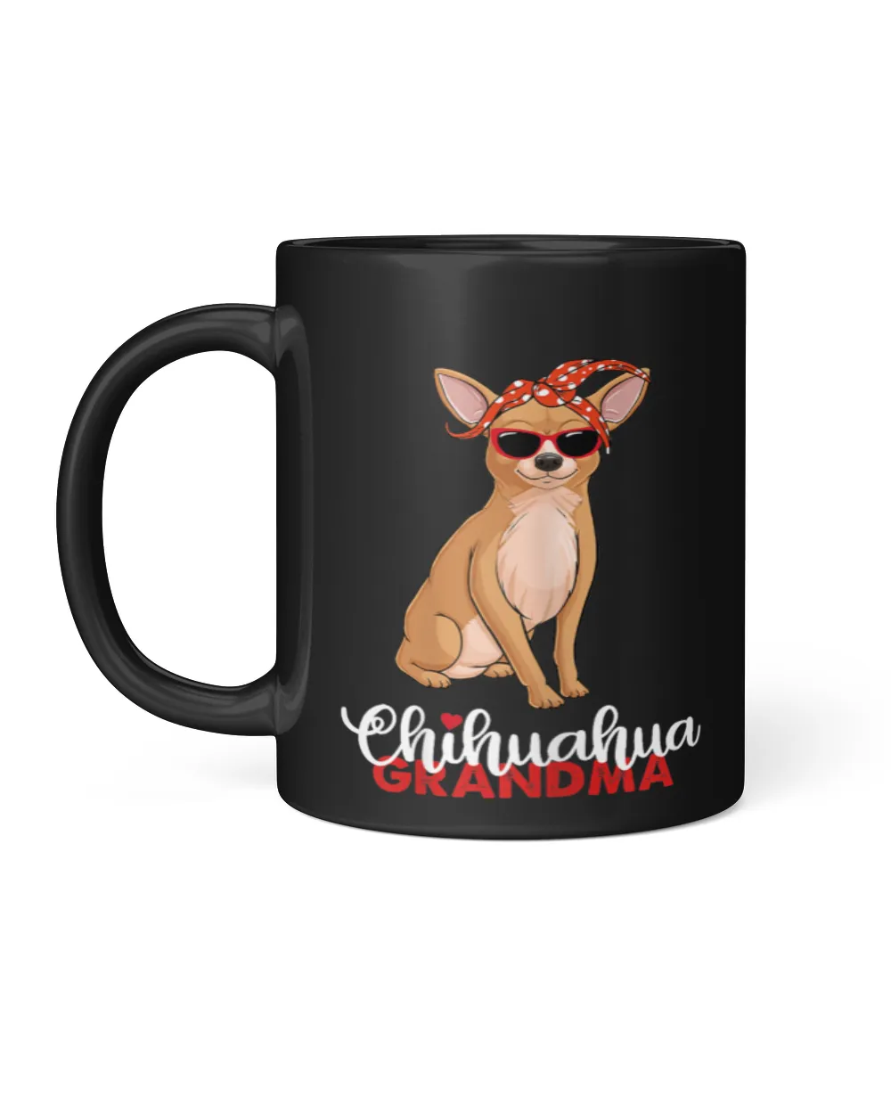 Chihuahua Grandma Black Mug 11oz black 11oz