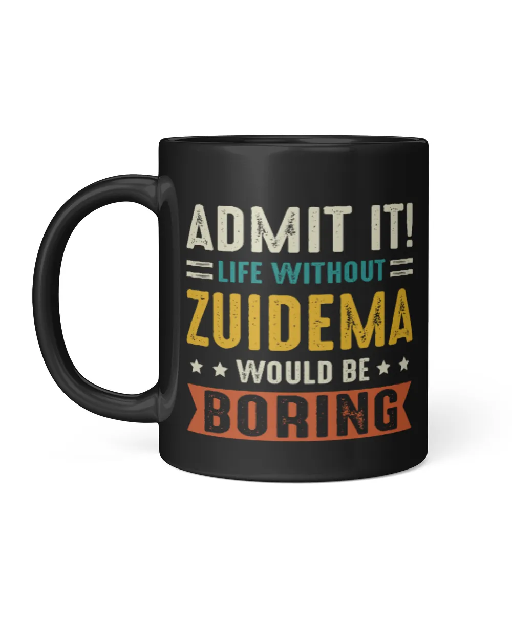 ZUIDEMA Black Mug black 11oz