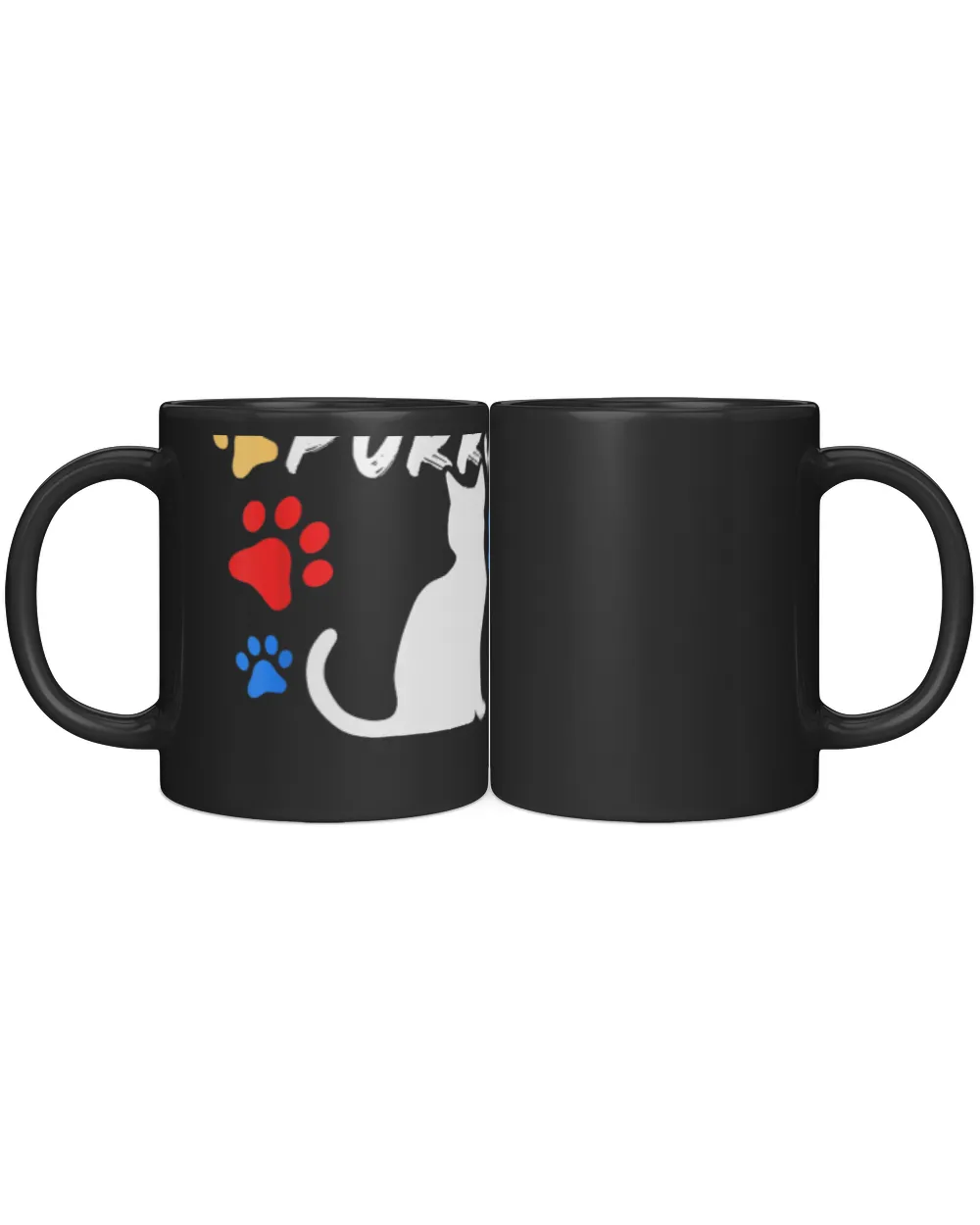 Funny Cat Mom Cat Dad Cat Lover Therapy Gift Black Mug 11oz black 11oz