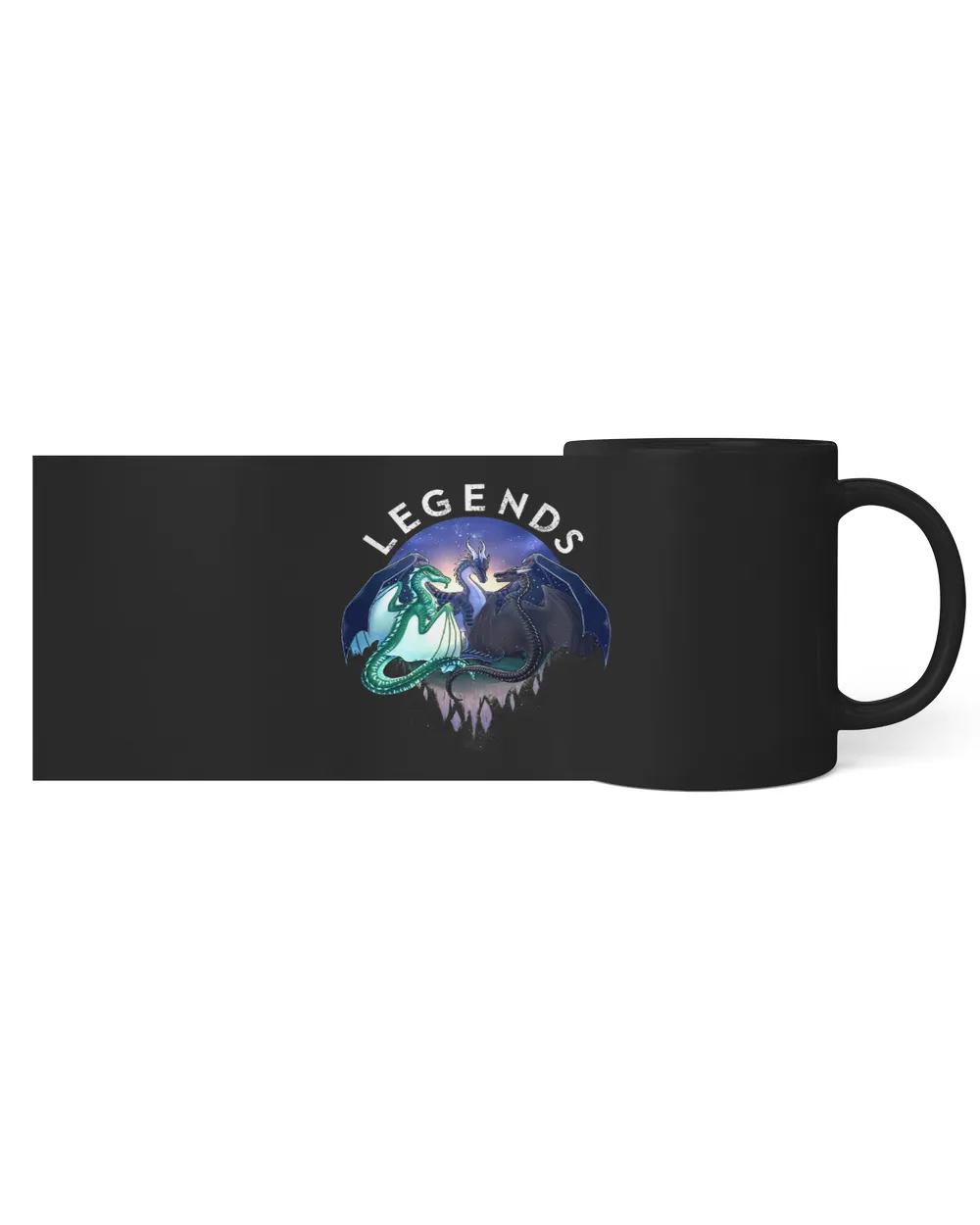 WING OF FIRES LEGENDS FATHOM DARKSTALKER CLEARSIGHT 3 Black Mug 11oz black 11oz
