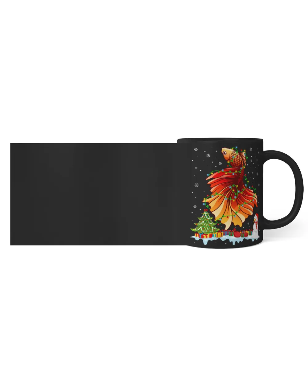 Bass Fishing Christmas Black Mug 11oz black 11oz