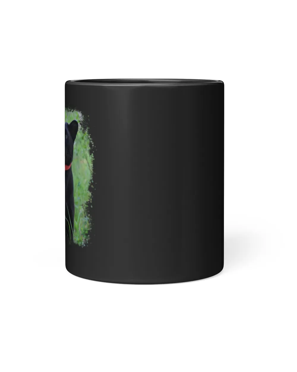 Luna The Pantera in The Forest Black Mug 11oz black 11oz