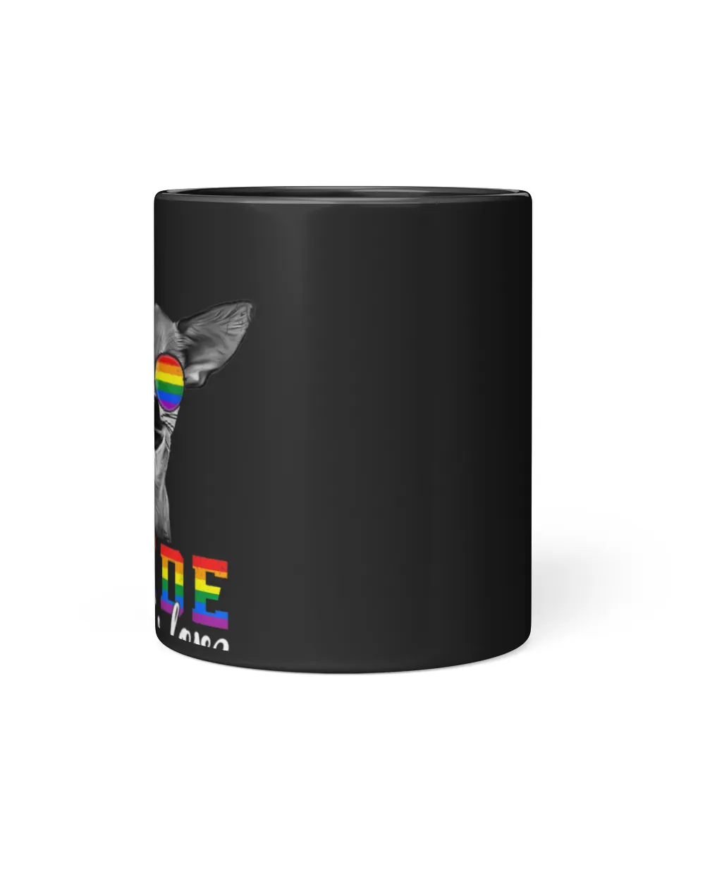 Chihuahua Pride Love is Love Black Mug 11oz black 11oz