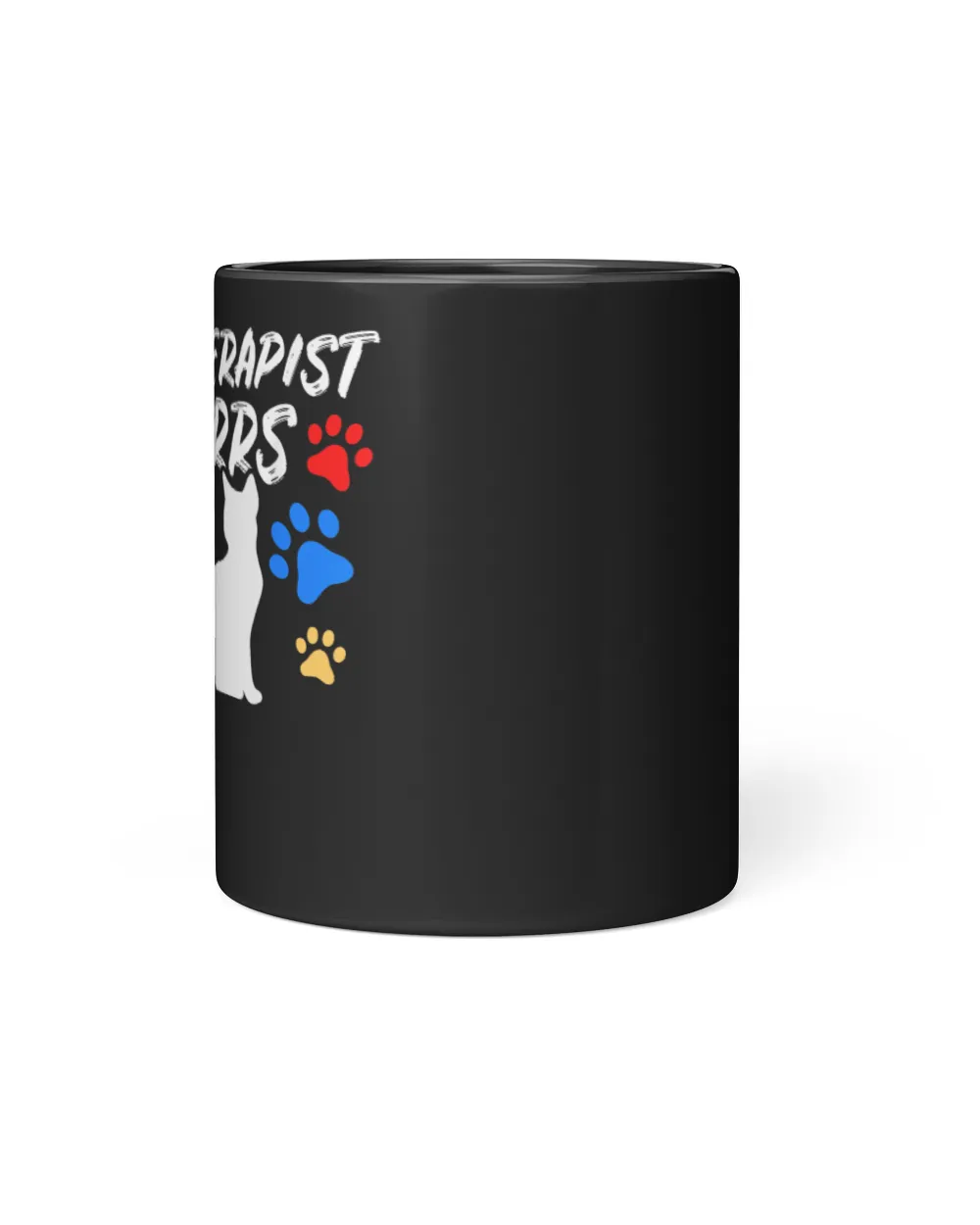 Funny Cat Mom Cat Dad Cat Lover Therapy Gift Black Mug 11oz black 11oz