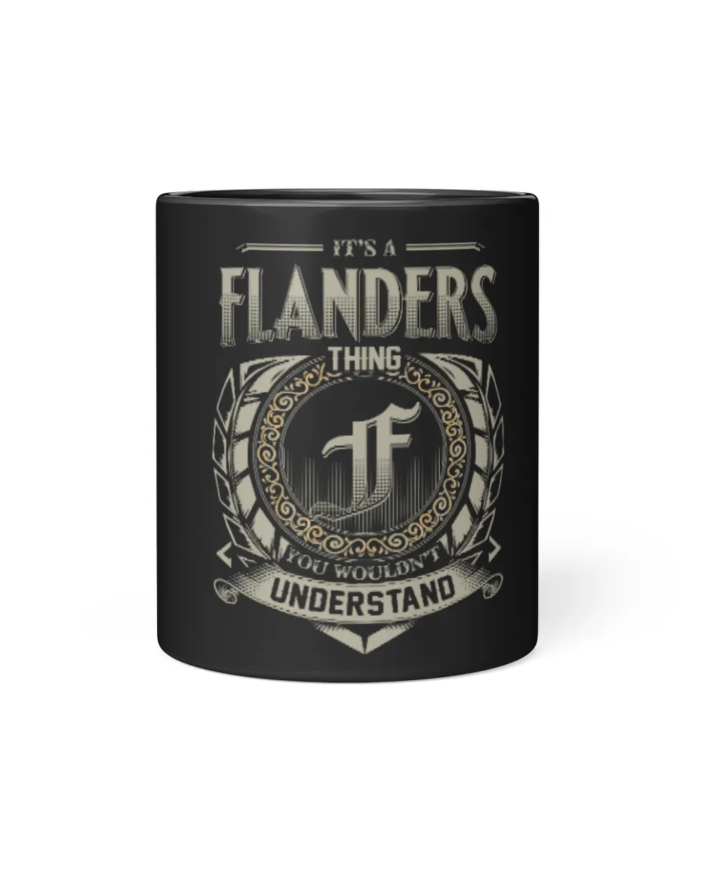 fbus04038 Flanders D8GG Black Mug 11oz black 11oz