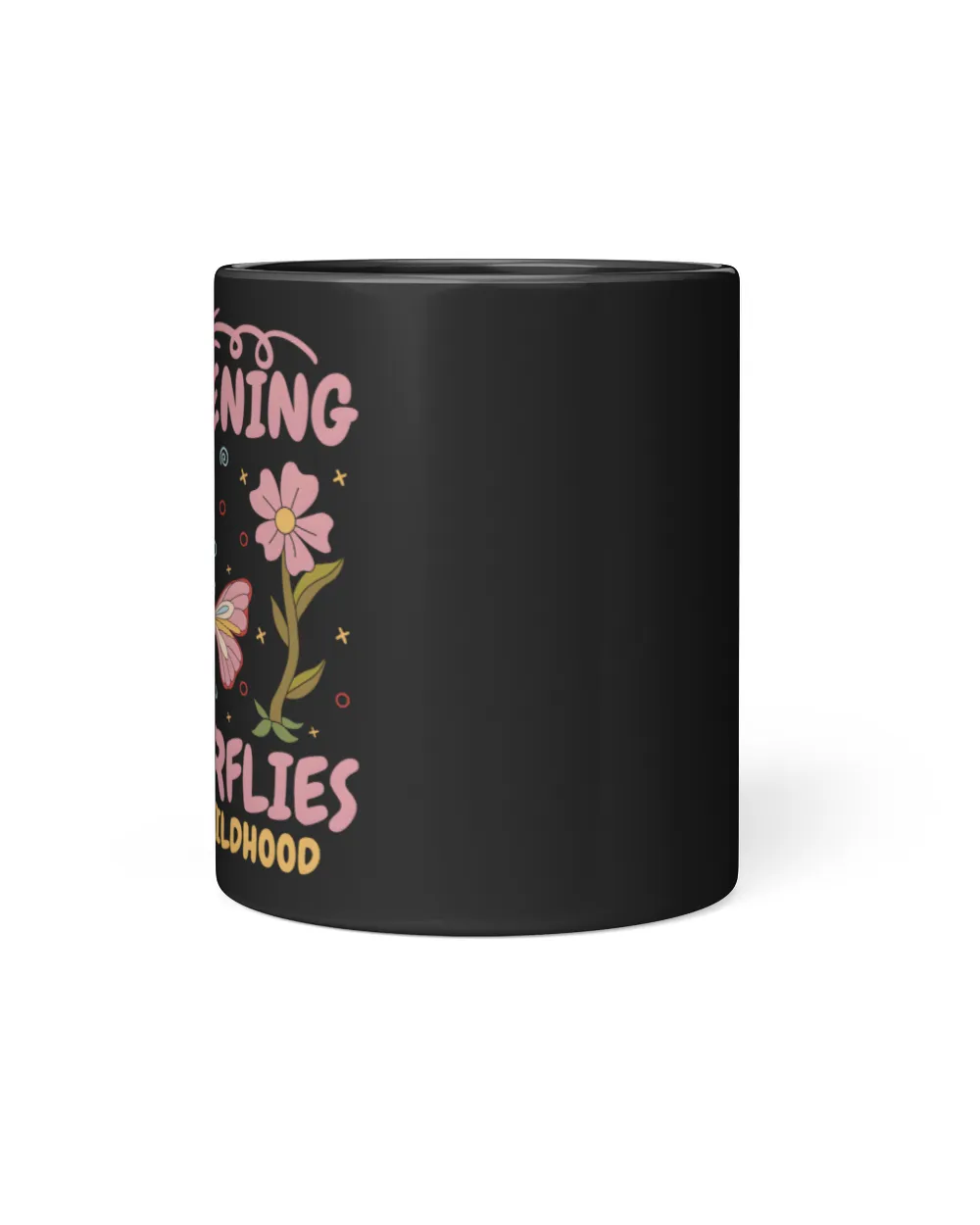 Butterfly Garden Black Mug 11oz black 11oz