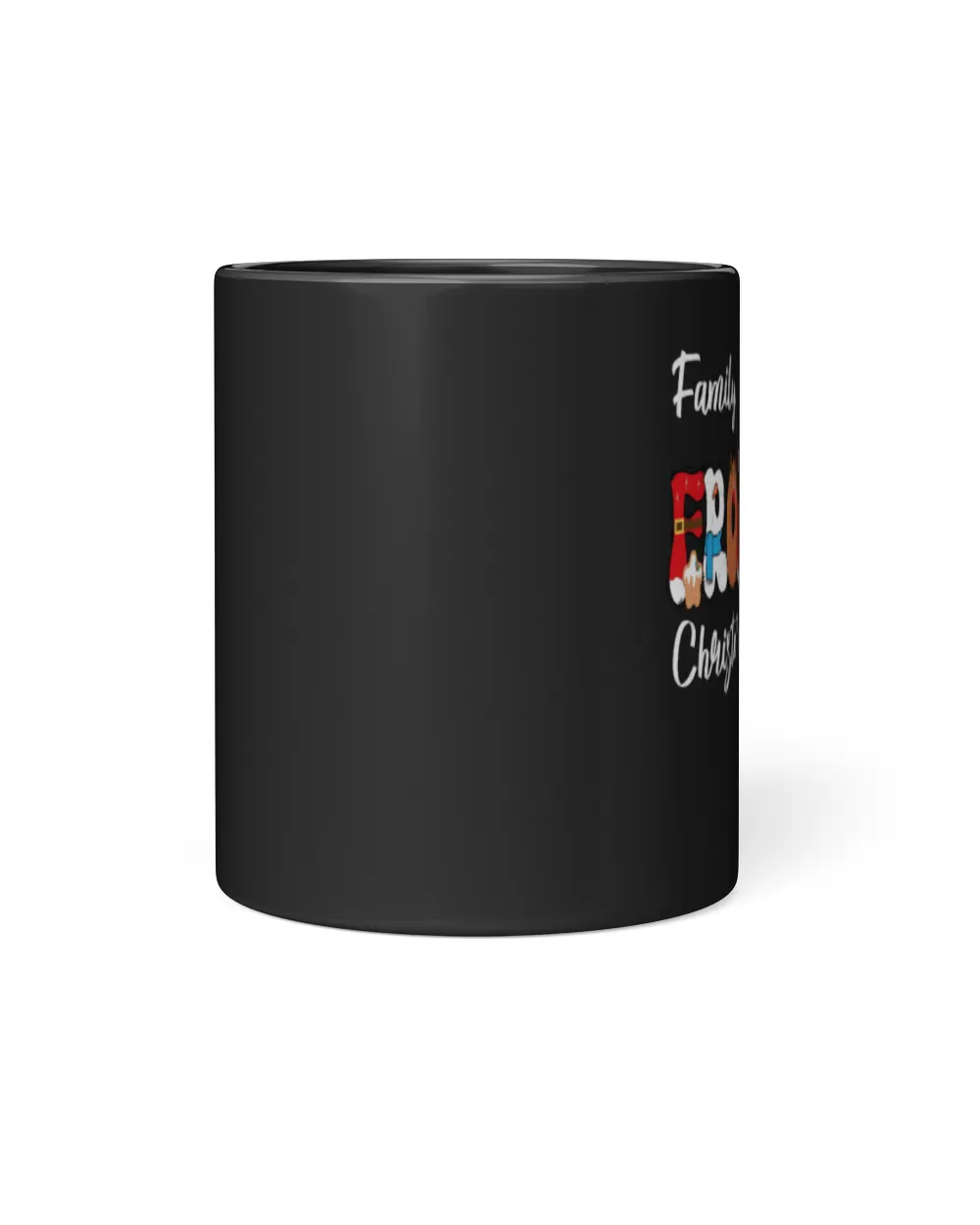 Family FRONTERA Christmas Edition Black Mug black 11oz
