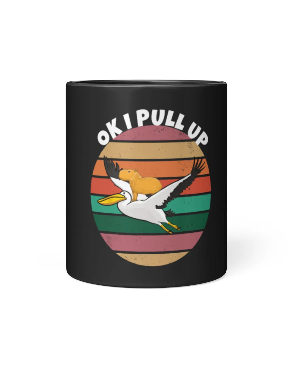 Capybara Mammal sits on Pelican Ok I Pull Up Meme