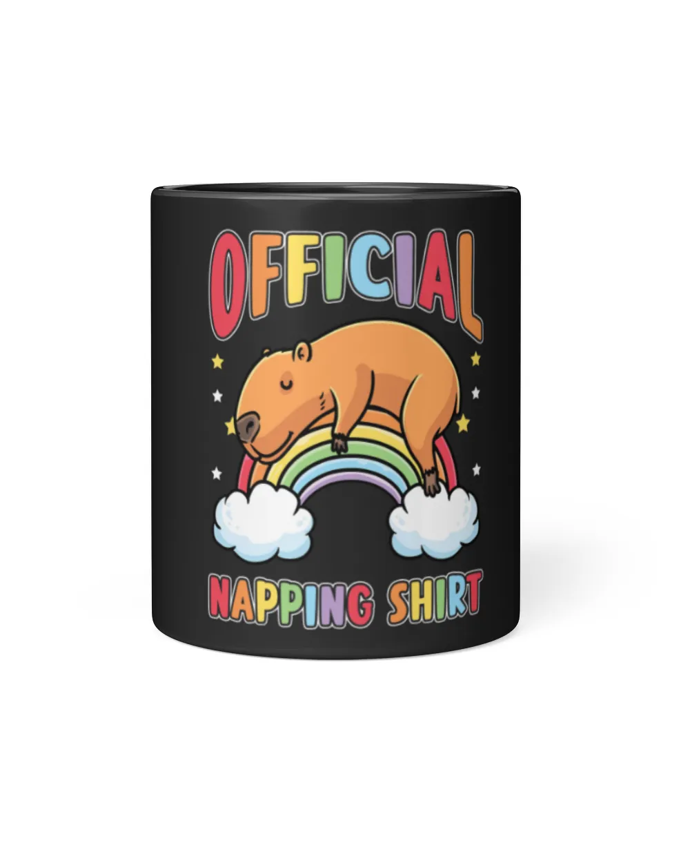 Capybara Mammal Sleeping Capybara Rainbow Pajama Napping Capybara Rodent