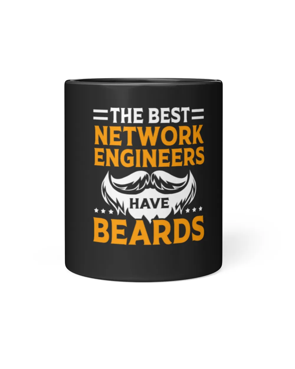 The Best Network Engineer Have Beards Black Mug 11oz black 11oz