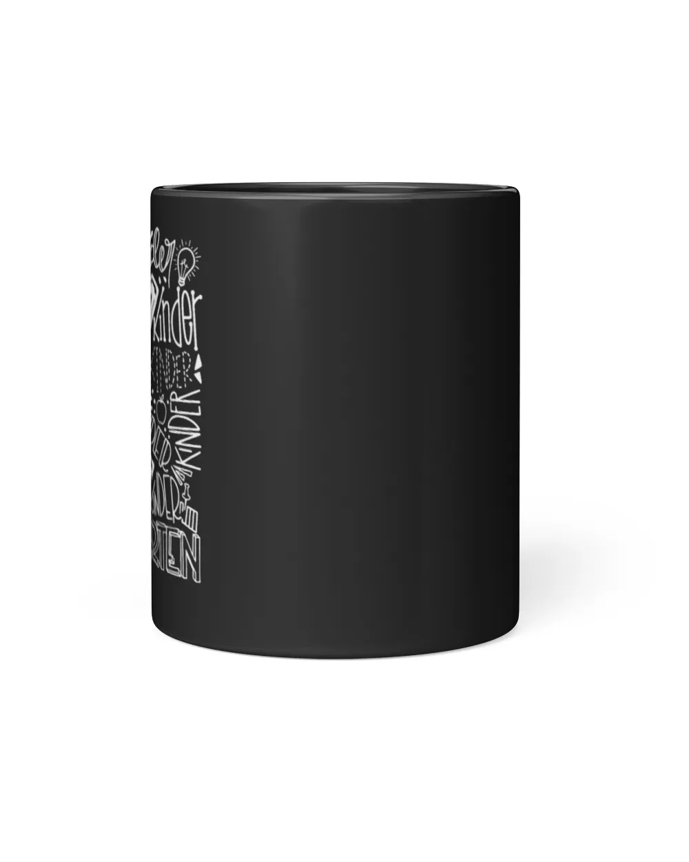 a01  Back To School First Day of School Typography Kindergarten aha280401 iu Black Mug 11oz black 11oz