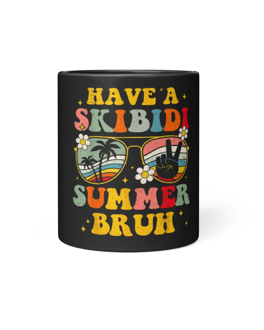Retro Have A Skibidi Summer Bruh Last Day Of School Black Mug 11oz black 11oz