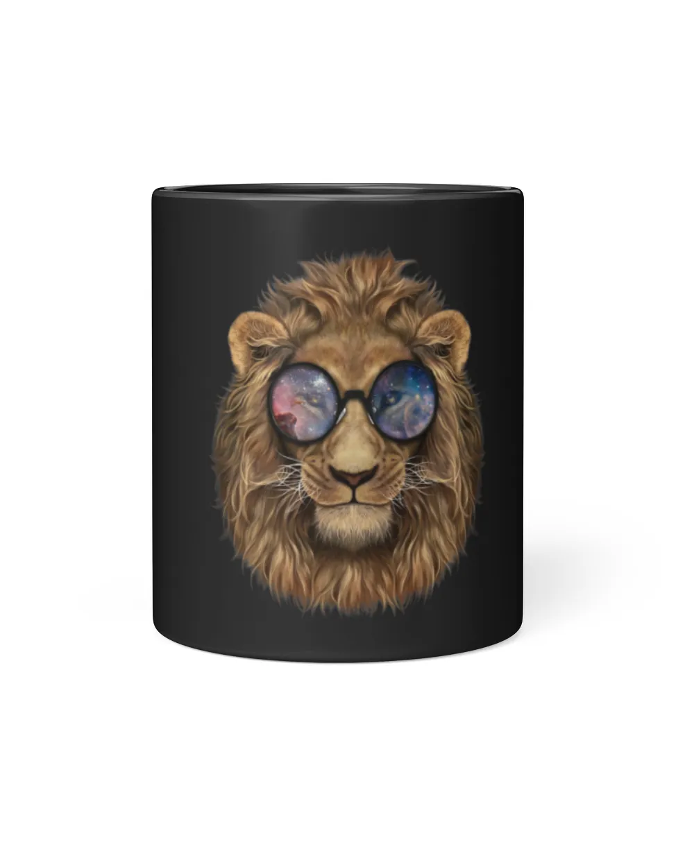 Lion Pet Alpha Lion Wearing Space Galaxy Sunglass