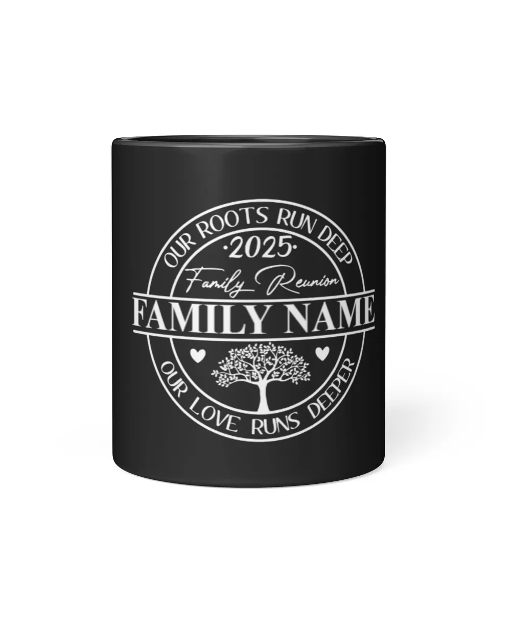 Custom Family Reunion 2025 Black Mug 11oz black 11oz