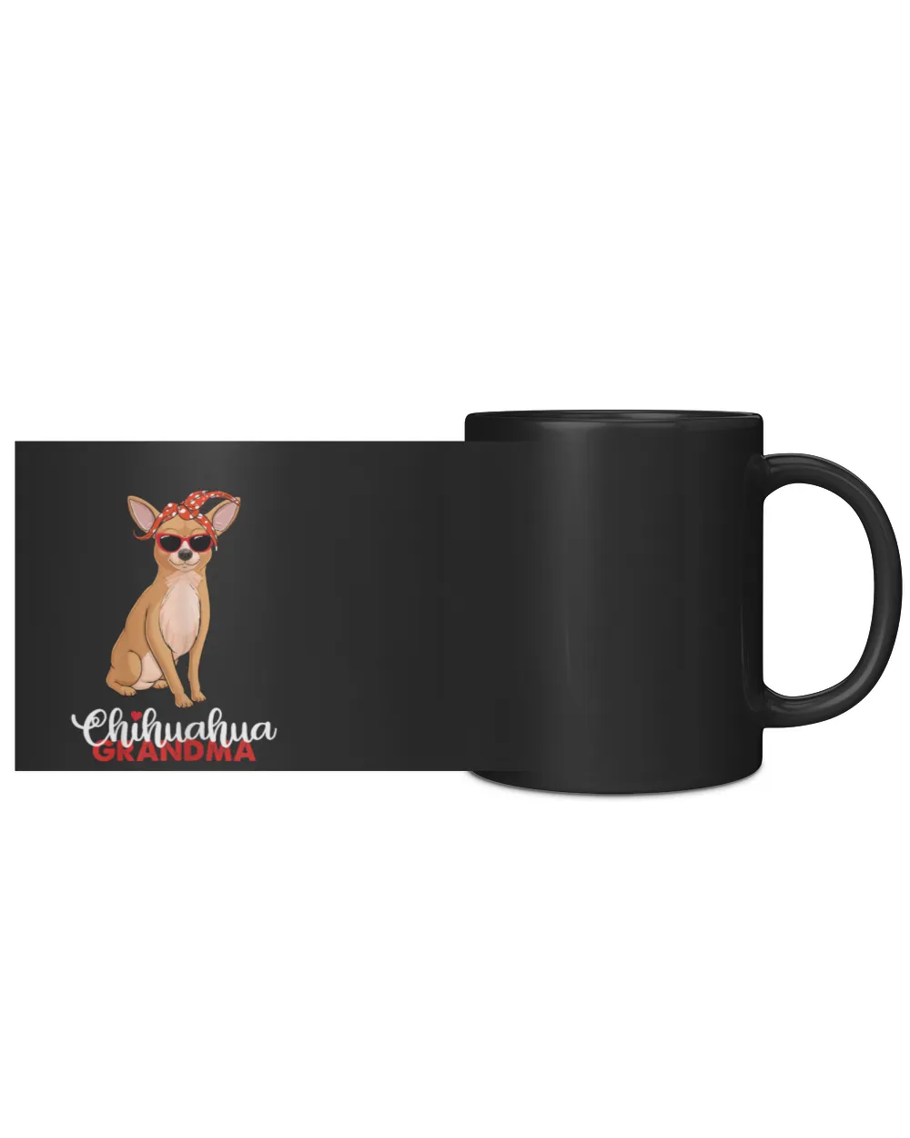 Chihuahua Grandma Black Mug 11oz black 11oz
