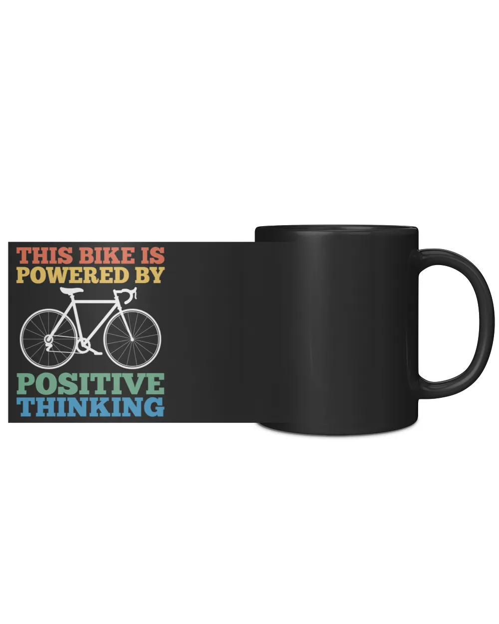the bike is powered by Black Mug 11oz black 11oz