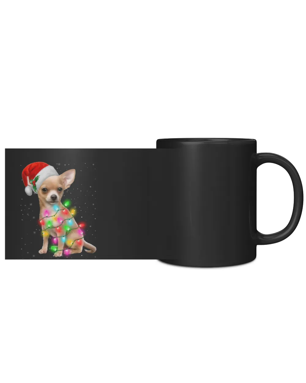 Chihuahua Dogs Tree Christmas Sweater Xmas Gifts Pet Dog Black Mug 11oz black 11oz