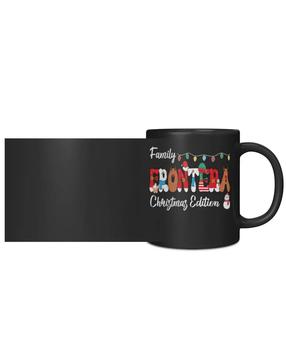 Family FRONTERA Christmas Edition Black Mug black 11oz