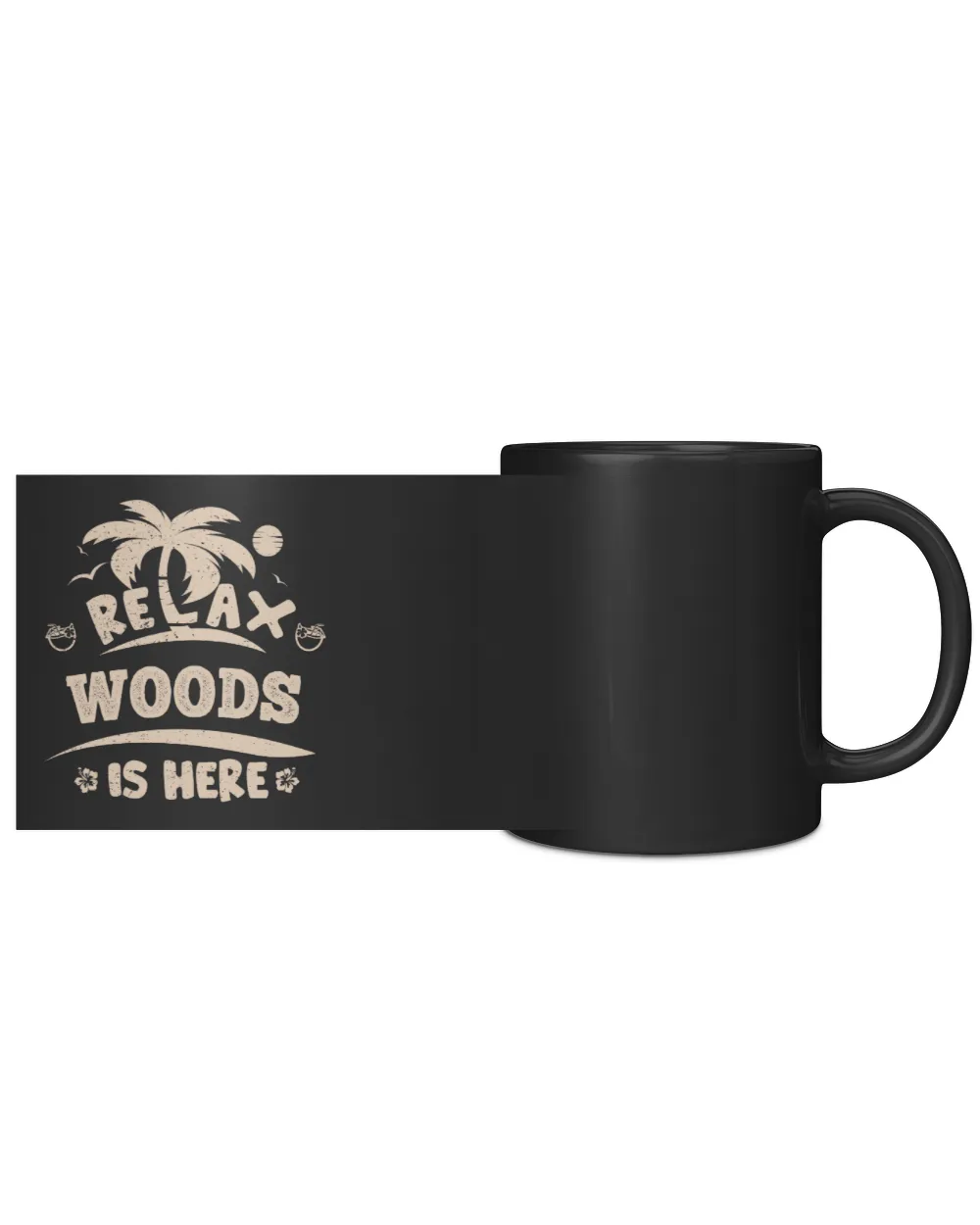 USL-96-Woods Black Mug 11oz black 11oz