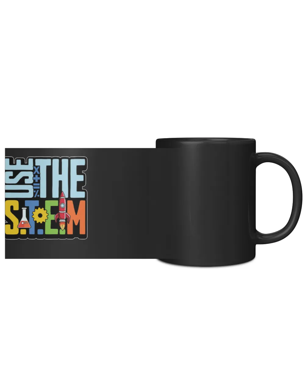 STEM Teacher Use The STEM Loves Computer Science Black Mug 11oz black 11oz