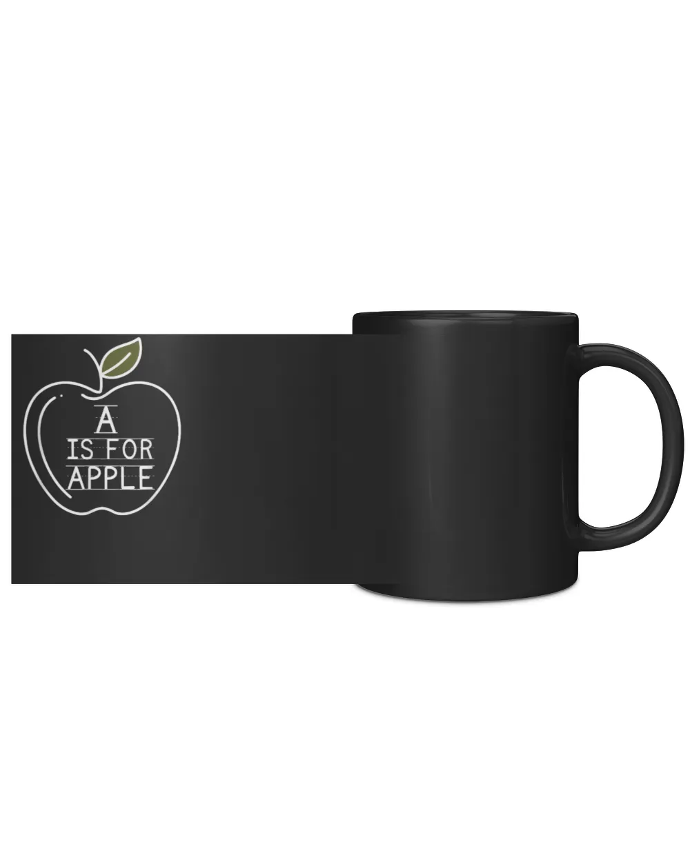 [Kindergarten Teachers]A Is For Apple Pre-K Kindergarten Teacher Student Saying aha280401 Black Mug 11oz black 11oz