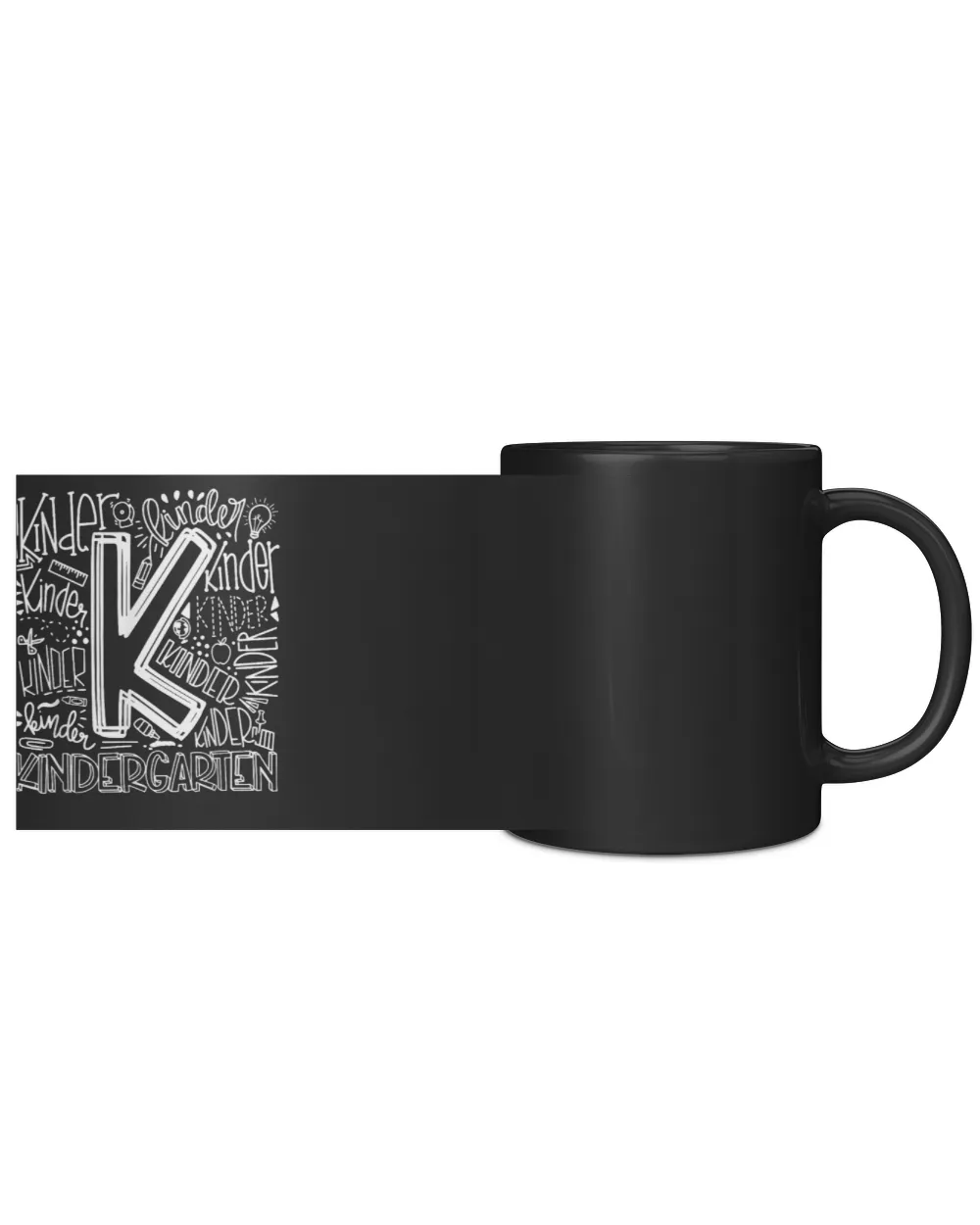 a01  Back To School First Day of School Typography Kindergarten aha280401 iu Black Mug 11oz black 11oz