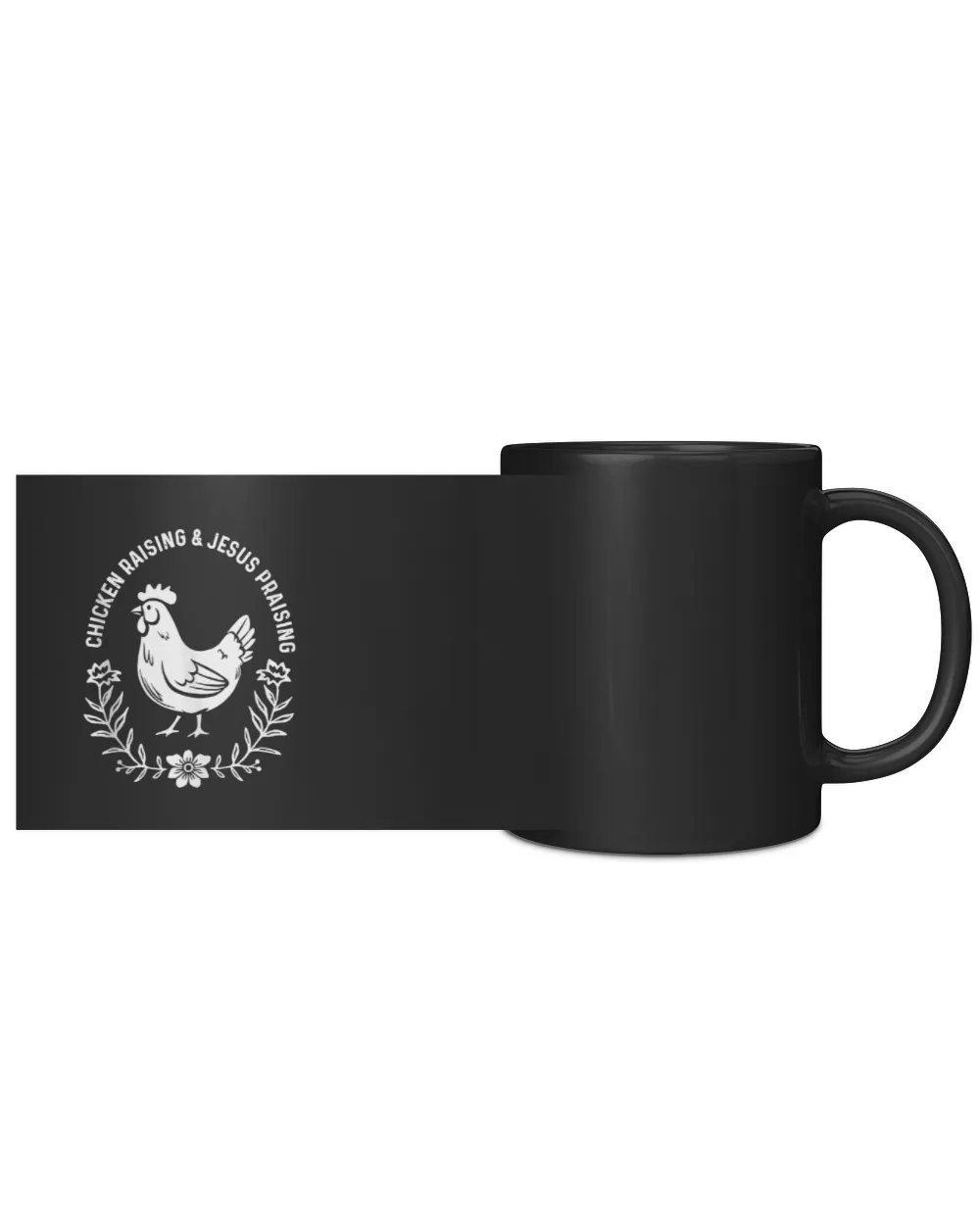 Chicken Raising & Jesus Praising Tank Top Black Mug 11oz black 11oz