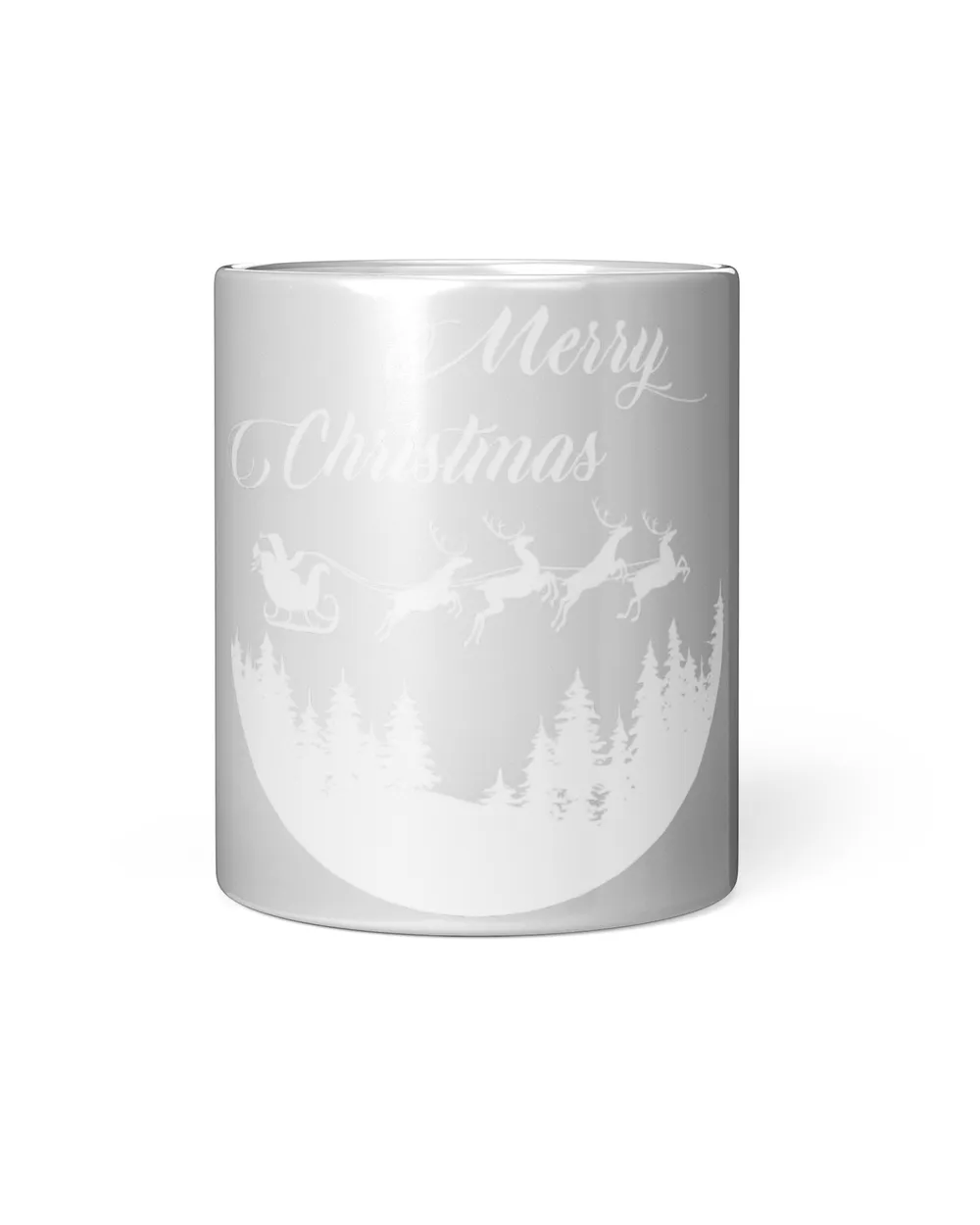 Merry Christmas Family Black Mug 11oz