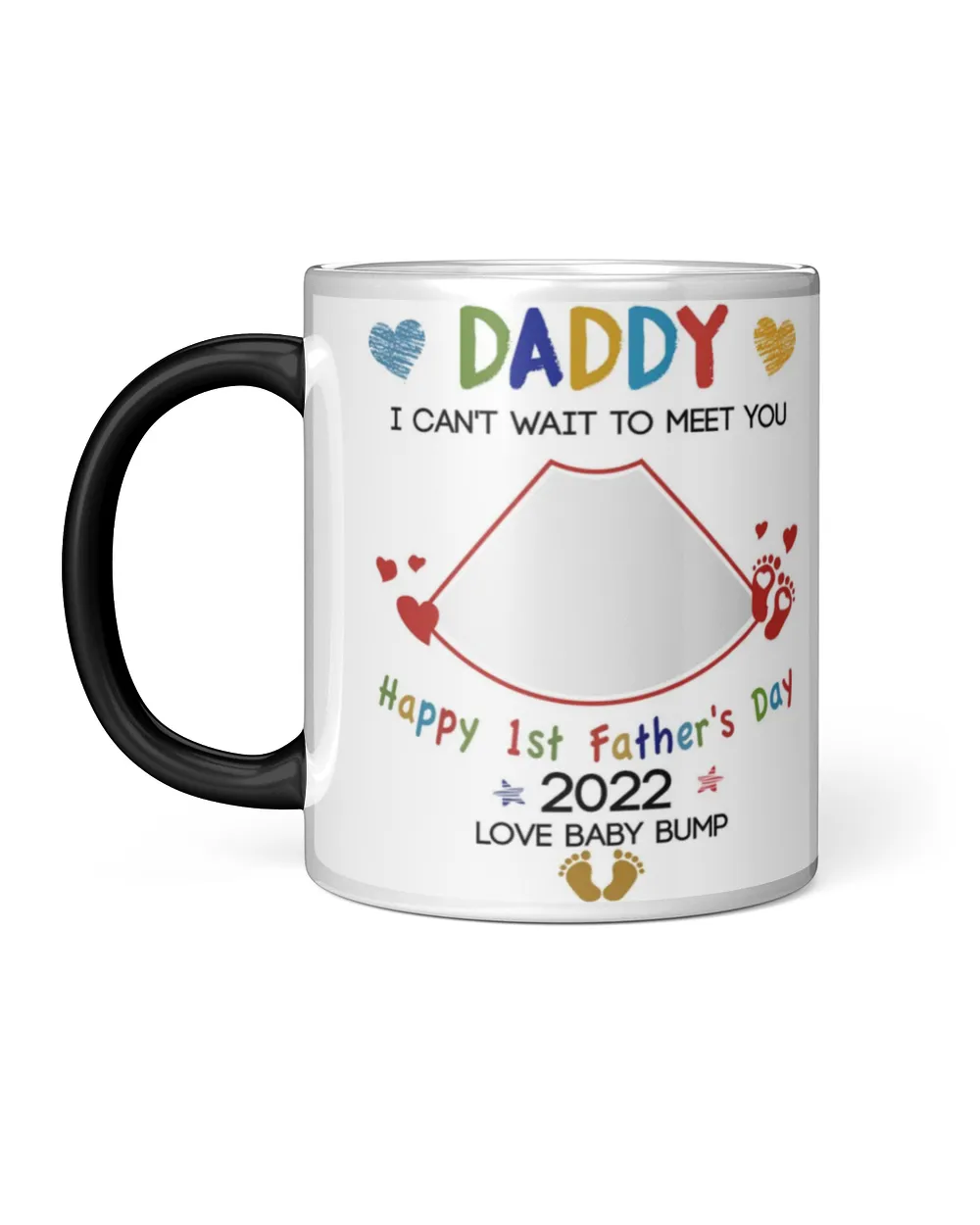 Personalized Daddy I Can't Wait To Meet You Mug