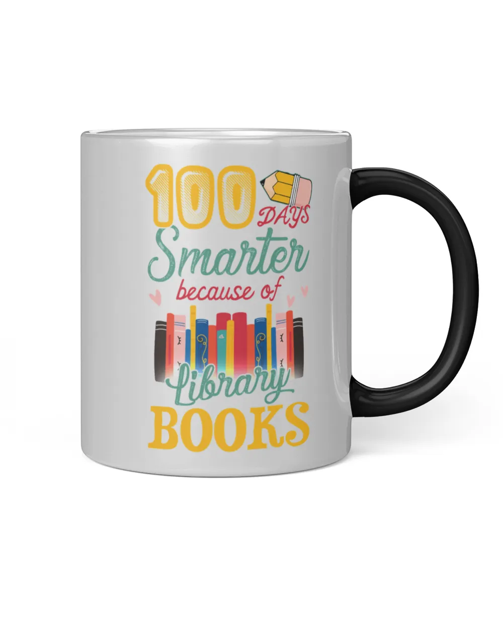 100 Days Smarter Because of Library Books Kids Shirt8902 T-Shirt