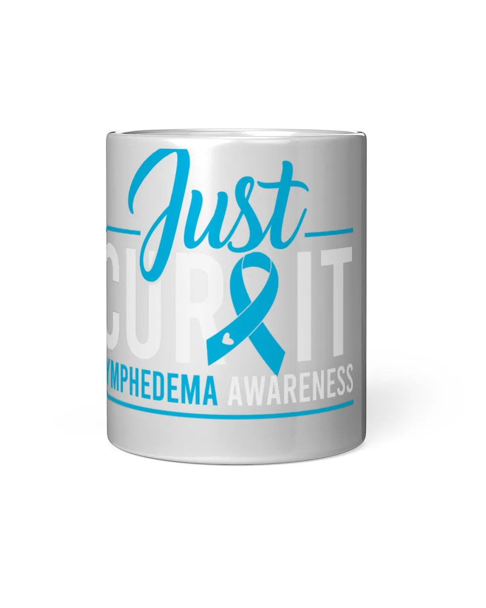 RD Just Cure It Lymphedema Awareness Month Support Blue Ribbon Shirt