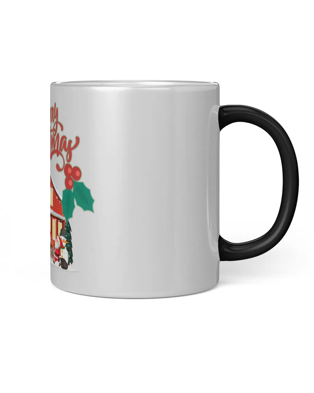 Merry Christmas Black Mug 11oz