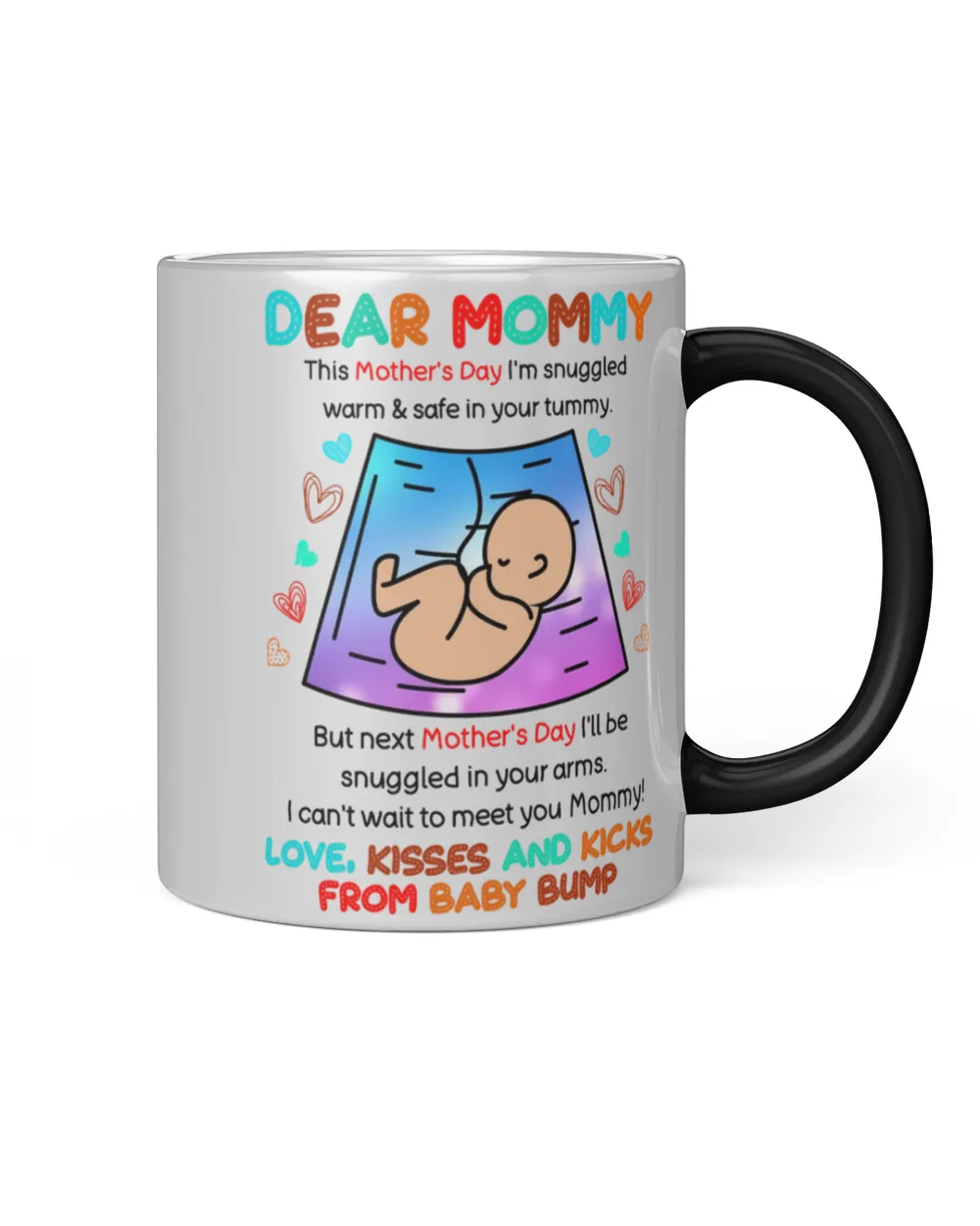 Dear Mommy Happy 1st Mother's Day Mug 9