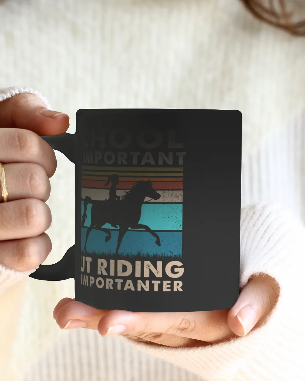school is important but riding is importanter